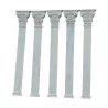 Ensemble de 5 + 1 pilastres ou colonnes de décoration avec … - Moinat - Accessoires de décoration