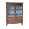 Louis XVI style showcase in mahogany wood, 2 doors with 3 … - Moinat - Bookshelves, Bookcases, Curio cabinets, Vitrines