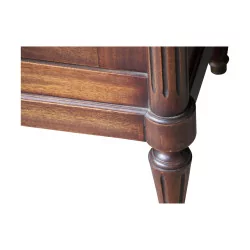 Louis XVI style showcase in mahogany wood, 2 doors with 3 …