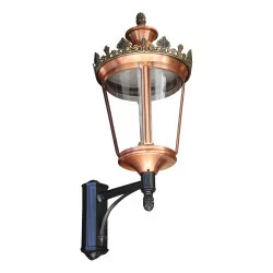 Садовый настенный светильник модели Лувр, медная отделка …