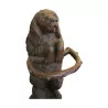 Porte-parapluie de Brienz “Chien debout” en bois sculpté avec … - Moinat - VE2022/3