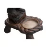 Brienz “standing dog” umbrella stand in carved wood with … - Moinat - VE2022/3