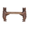 条长凳（长凳）布里恩茨熊在椴木中，雕刻和...... - Moinat - Stools, Benches, Pouffes