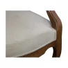 伏尔泰模型扶手椅，木头，覆盖着织物…… - Moinat - 扶手椅