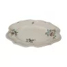 earthenware dish with contoured edge with polychrome decoration of small … - Moinat - Chinaware, Porcelain