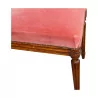 Paire de chaises de style recouvert de velours coloris rose en … - Moinat - Chaises