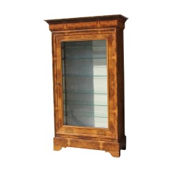 Vitrine Louis Philippe avec 6 rayons en verre, système