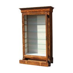 Vitrine Louis Philippe avec 6 rayons en verre, système