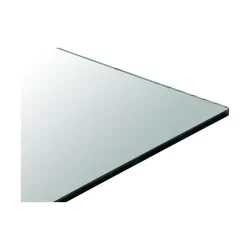 Large glass coffee table, Roche Bobois model,