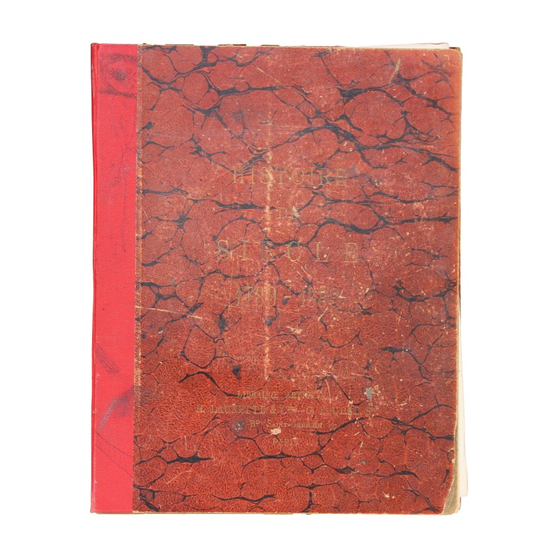 Großes altes Buch Jahrhundertgeschichte 1789 - 1889 von Alfred … - Moinat - Dekorationszubehör Großes altes Buch Jahrhundertgeschichte 1789 - 1889 von Alfred … - Moinat - Dekorationszubehör