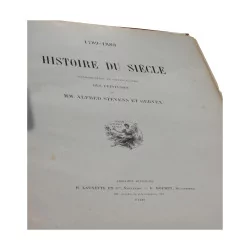 Большая старинная книга «История века 1789–1889 гг.» Альфреда …