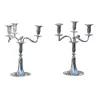 Paire de chandeliers en argent (2.110 kg) Papus et Dautun, - Moinat - Argenterie