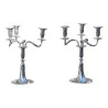 Pair of silver candlesticks (2.110kg) Papus and Dautun, … - Moinat - Candleholders, Candlesticks