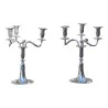 Paire de chandeliers en argent (2.110kg) Papus et Dautun, … - Moinat - Bougeoirs, Chandeliers