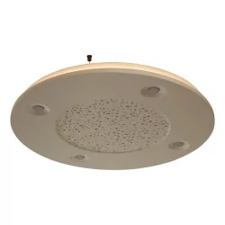 Over-equipped ceiling light in white staff (plaster), model …