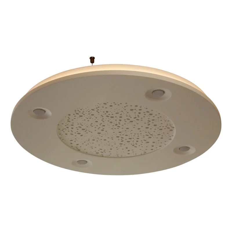 Over-equipped ceiling light in white staff (plaster), model … - Moinat - Chandeliers, Ceiling lamps
