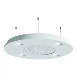 Over-equipped ceiling light in white staff (plaster), model …