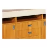 Enfilade Vintage de bureau avec plateau cuir alcantara coloris … - Moinat - Bahuts, Bars, Buffets, Coffres, Enfilades