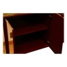 Vintage-Esszimmerset aus rot lackiertem Holz und - Moinat - Esstische