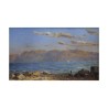 Tableau huile sur toile “Vue sur le lac”, signé en bas à … - Moinat - Tableaux - Paysage