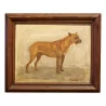 Petit tableau chien “Boxer”, étude sur bois, signé Lorand … - Moinat - VE2020/1vendu