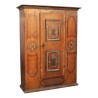Armoire de chalet en bois de sapin, décors peint et daté au … - Moinat - Armoires