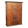 Armoire de chalet en bois de sapin, décors peint et daté au … - Moinat - Armoires