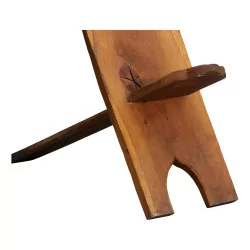 Chaise à palabre ou chaise de gardien en bois sculpté décor …