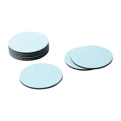 Set mit 8 Untersetzern (D10 cm) aus blauem Canvas in …