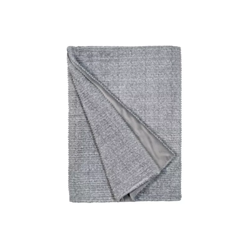 Vicunya model plaid in gray - Moinat - Couvertures, Plaids