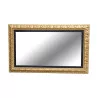 Grand miroir rectangulaire finition à la feuille d'or, poli à … - Moinat - Glaces, Miroirs