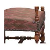 Paar Louis XIII-Sessel mit handgeschnitzten Manschetten … - Moinat - Armlehnstühle, Sesseln