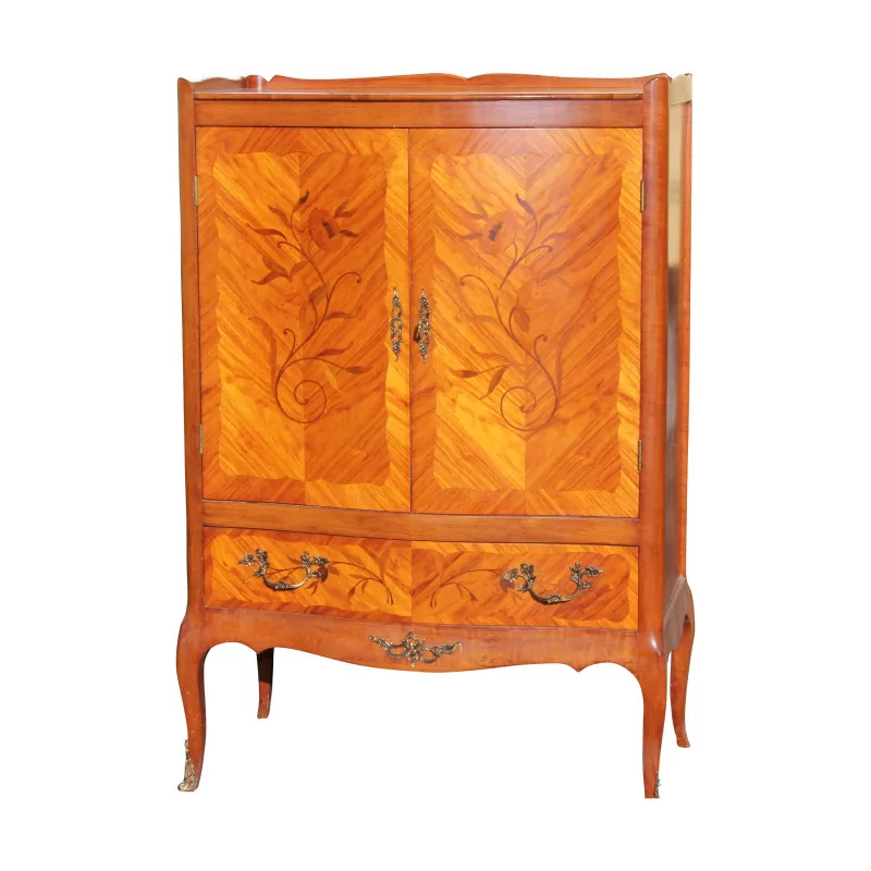 Louis XV style rosewood low cabinet with panel - Moinat - Cupboards, wardrobes
