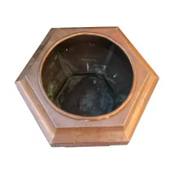 个铜花盆，瑞士工艺。 20世纪