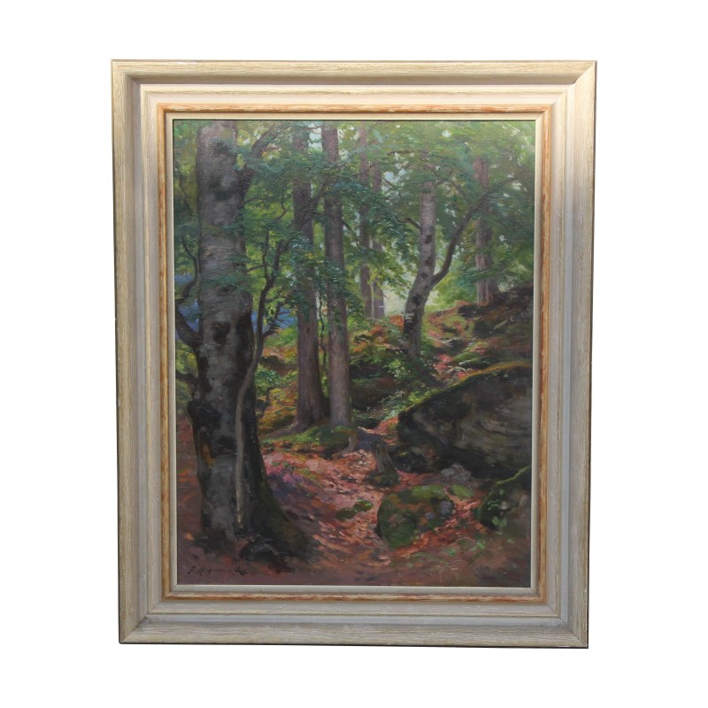 Ölgemälde auf Leinwand links unten signiert Fritz Edouard... - Moinat - Gemälden - Landschaften Ölgemälde auf Leinwand links unten signiert Fritz Edouard... - Moinat - Gemälden - Landschaften