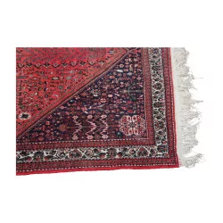 Oriental rug in pink, red, black, blue, brown and …