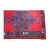 Rectangular rug in red, blue and white. 20th century - Moinat - Rugs