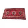 Rectangular rug in red, black, beige, brown and … - Moinat - Rugs