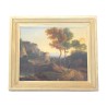 幅木头油画，带画框 - 风景 - 无署名。 20世纪 - Moinat - 画 - 景观