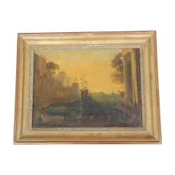 Tableau huile sur toile signé en bas à gauche Eugène BURNAND …