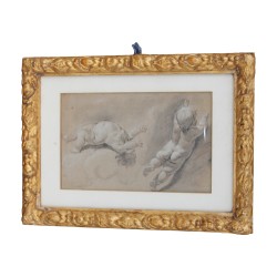 Gemälde, Stich „Putti“, französische Schule im Stil …