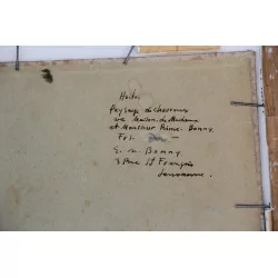 картина маслом подписана внизу справа Émile Pierre BONNY...