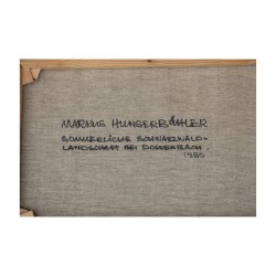 Ölgemälde auf Leinwand mit Rahmen datiert 1980 und unten rechts signiert