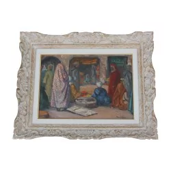 Ölgemälde auf Holz rechts unten signiert Marcel STEBLER...