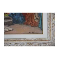 картина маслом на дереве подписана справа внизу Марсель ШТЕБЛЕР...