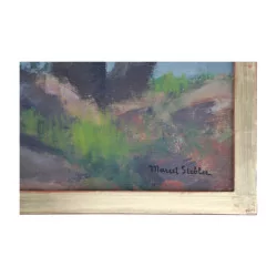 Oil painting on canvas signed lower right Marcel STEBLER...