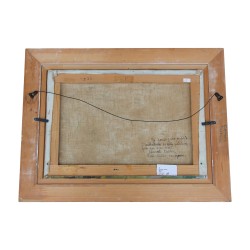unsigniertes Ölgemälde auf Leinwand - Waldenserlandschaft - …