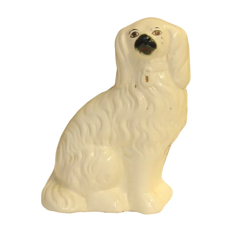 Porcelaine Staffordshire - chien. 20ème siècle - Moinat - Porcelaine