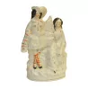 Porcelaine Staffordshire - Couple de noble enfants. 20ème … - Moinat - Porcelaine