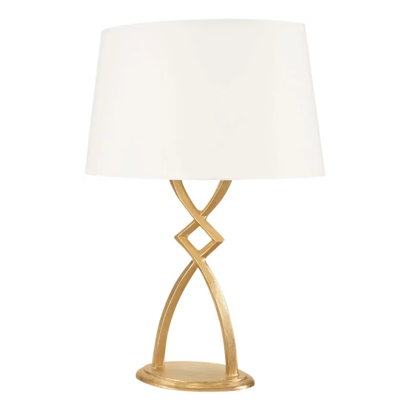 MONA model lamp, in brown patinated bronze, shade … - Moinat - Table lamps